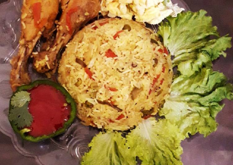 Step-by-Step Guide to Prepare Homemade Veg and chicken biryani platter