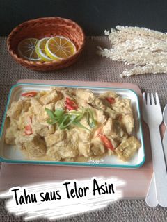 Foto resep Tahu saos Telor Asin