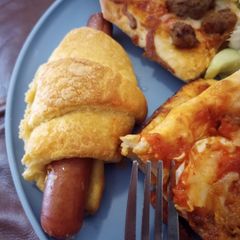 A picture of Cheesy Croissant Dogs.