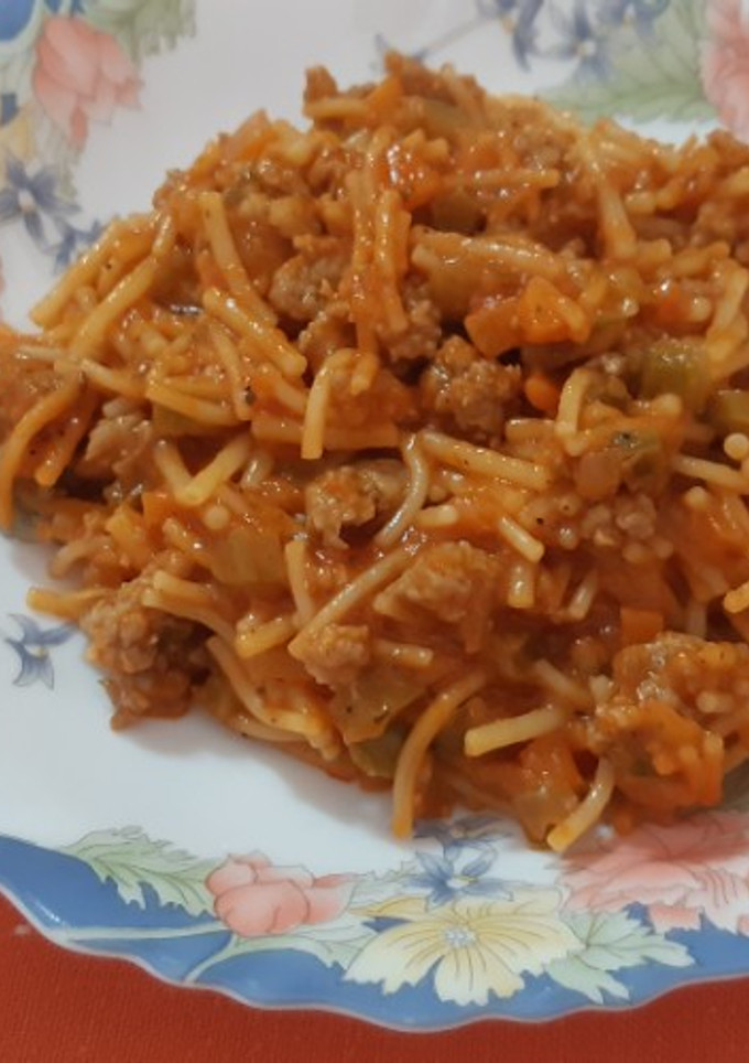 Una foto de Boloñesa especial de fideos