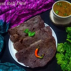 Instant Ragi Dosa (Finger Millet Flour Dosa) A picture of Instant Ragi Dosa (Finger Millet Flour Dosa).