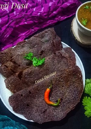 A picture of Instant Ragi Dosa (Finger Millet Flour Dosa).