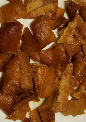 صورة لوصفة الخبز الشامي المقلي زي الشيبس