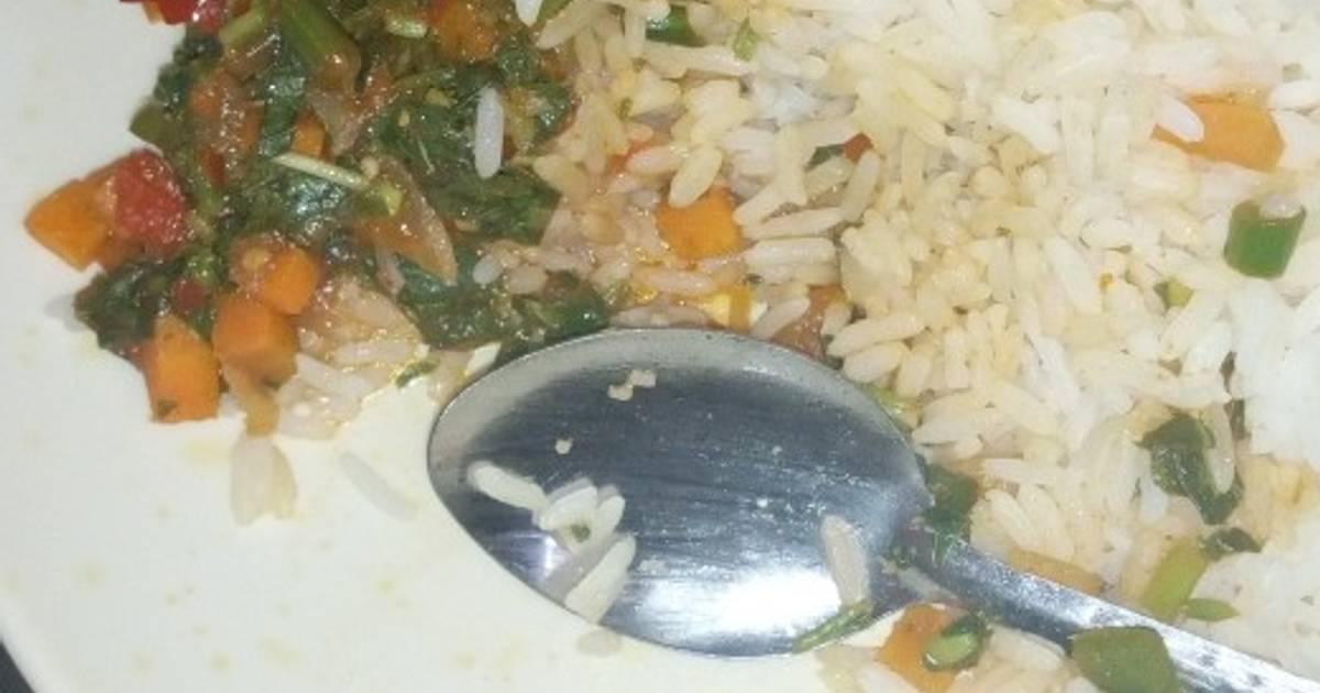 White Rice &Vegetable Sauce Recipe by Abj Mom Blitz Foods Cookpad