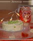 Tartar de gambas con gelatina de lima y tomate con Thermomix
