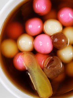 【厚生廚房】薑汁桂圓黑糖湯圓 的食譜成品照片