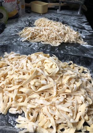 Una foto de Fideos Caseros (2 ingredientes)