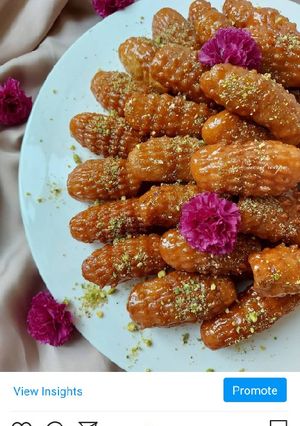 صورة لوصفة معكرون او اصابع زينب