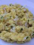 Risotto à l'Ossau Iraty,jambon de pays et au safran