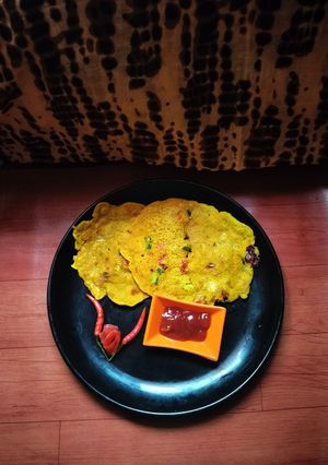 A picture of Sattu chilla.