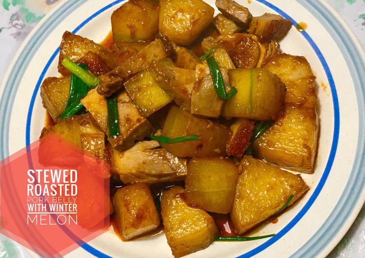 Stewed Roasted Pork Belly with Winter Melon