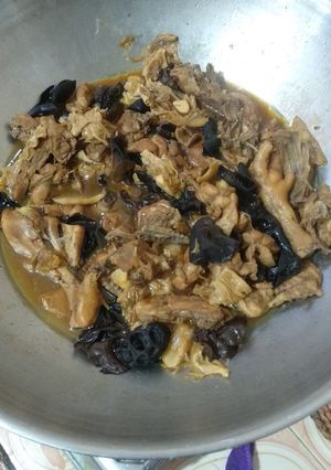 Foto resep Ayam Kecap Jamur Kuping