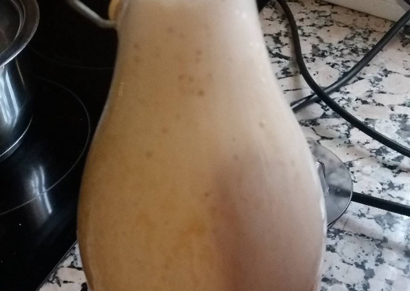 Actimel casero de mermelada de fresa