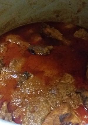 A picture of Mutton curry.