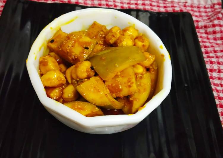 Recipe of Homemade Mango and Chickpeas pickle