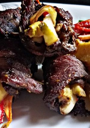 Rolled roasted beef ainihin hoton girkin