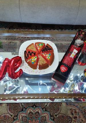 عکسی از دستور کیک تنبلانه اما عاشقانه