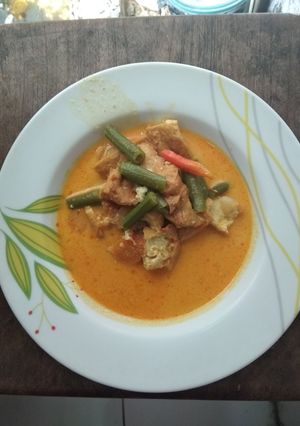 Foto resep Sayur santan tahu kacang panjang
