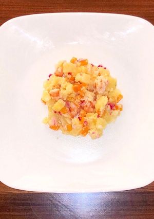 Una foto de Ensalada de camarones