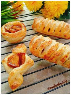 Foto resep Puff Pastry apple cinnamon and banana nutella