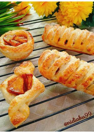 Foto resep Puff Pastry apple cinnamon and banana nutella