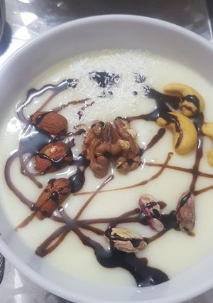 عکسی از دستور پودینگ موز