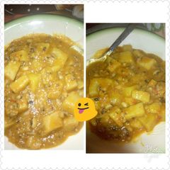 A picture of Beans and Yam porridge.