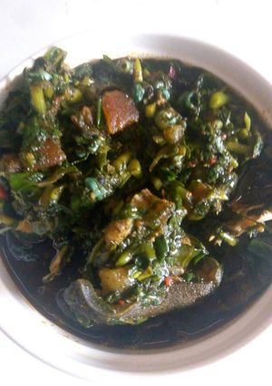 A picture of Vegetable soup.