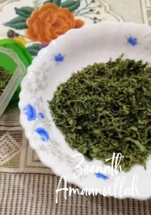 A picture of Shade Dried Fenugreek Leaves.