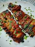 Costillar caramelizado con salsa de pato Pekín
