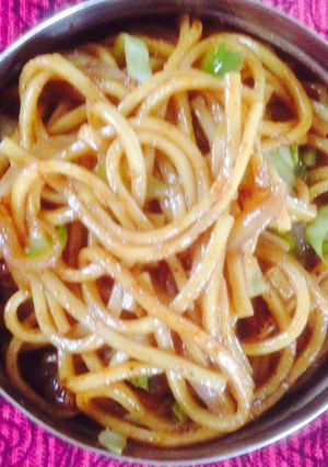 A picture of Hakka noodles.