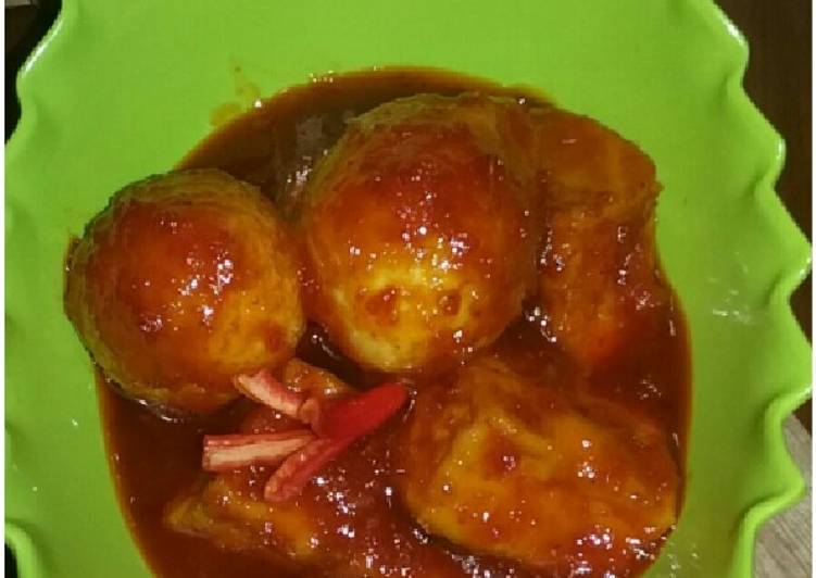 Telur tahu balado simpel