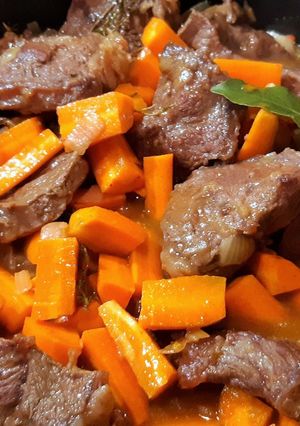 Une photo de Bœuf braisé aux carottes