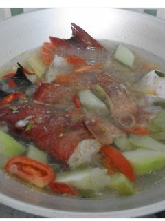 Foto resep Sop ikan kerapu merah