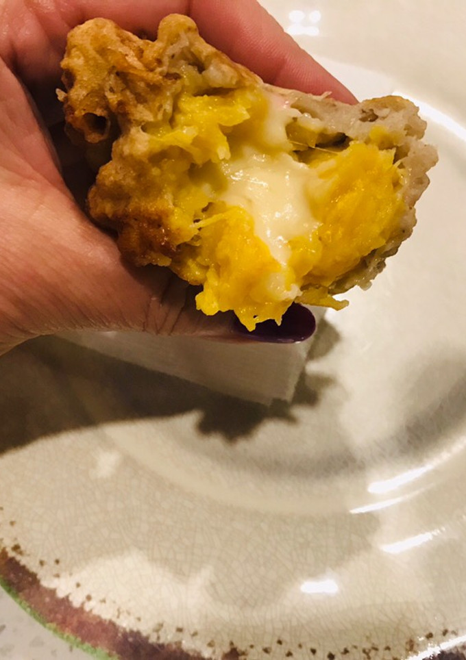 Una foto de Plátanos aborrajados con queso