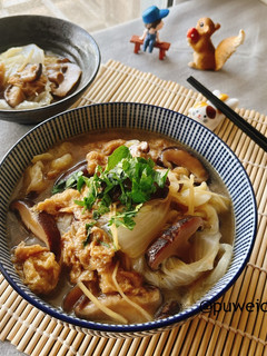 百財聚來香菇麵筋滷白菜 的食譜成品照片