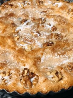Una foto de Tarta de pasas y nueces