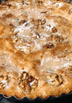 Una foto de Tarta de pasas y nueces