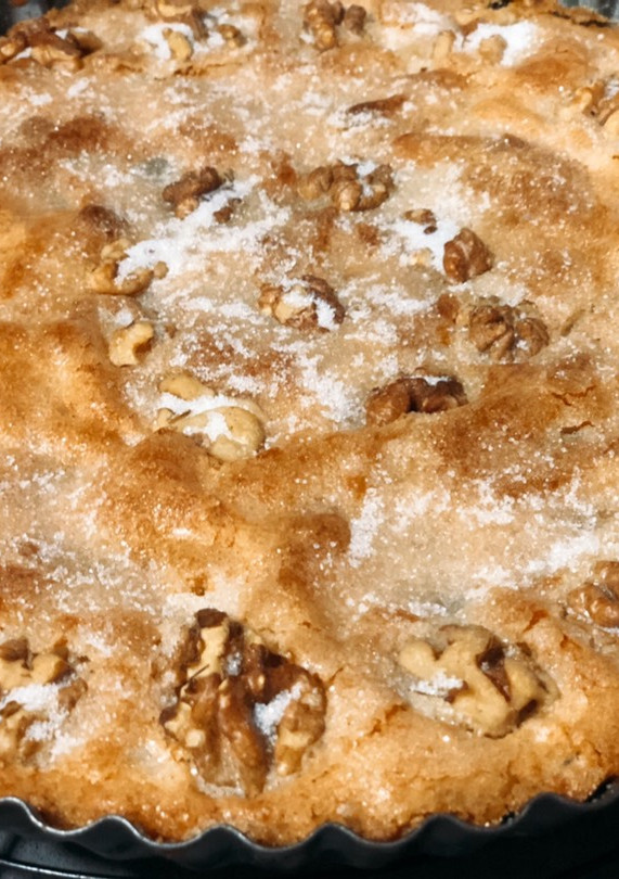 Una foto de Tarta de pasas y nueces