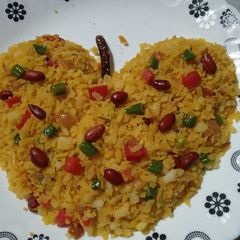 Peanut poha A picture of Peanut poha.