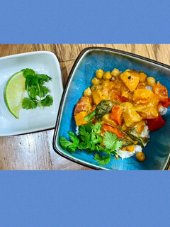 A picture of Chicken and Chickpea Curry.