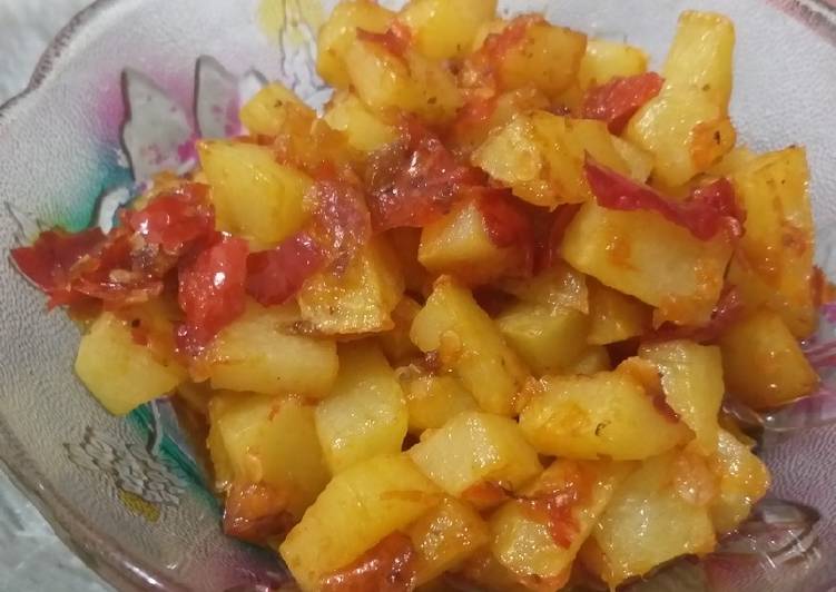 Resep masakan Kentang Balado 🥔 | Cara Membuat Kentang Balado 🥔 Yang Sedap