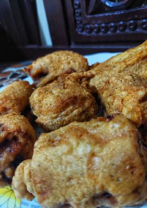 A picture of Fried lotus roots.