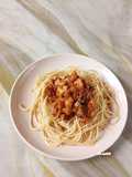 Spaghetti Tongkol Cincang Pedas