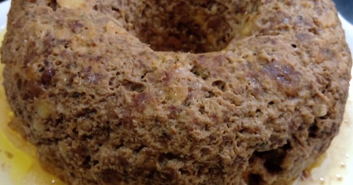 Pastel de carne relleno Receta de Florencia Quiroga Cookpad