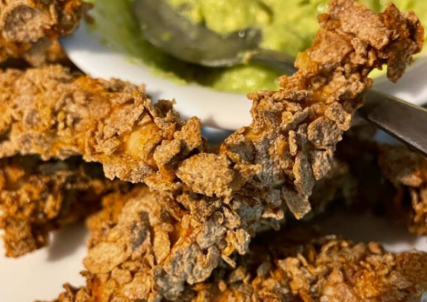 Fingers de pollo crujientes y sanos en airfryer