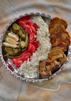 عکسی از دستور برگر مرغ