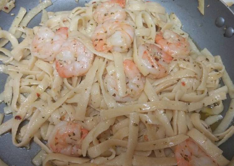 Easiest Way to Prepare Perfect Easy Shrimp Scampi Pasta