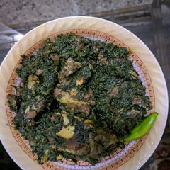 Mutton palak A picture of Mutton palak.