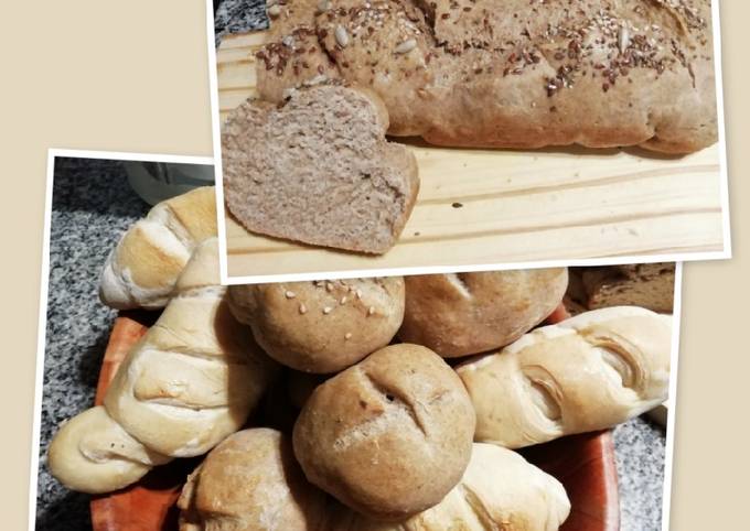 Pan francés y de centeno integral ? Receta de Patricia Copello - Cookpad